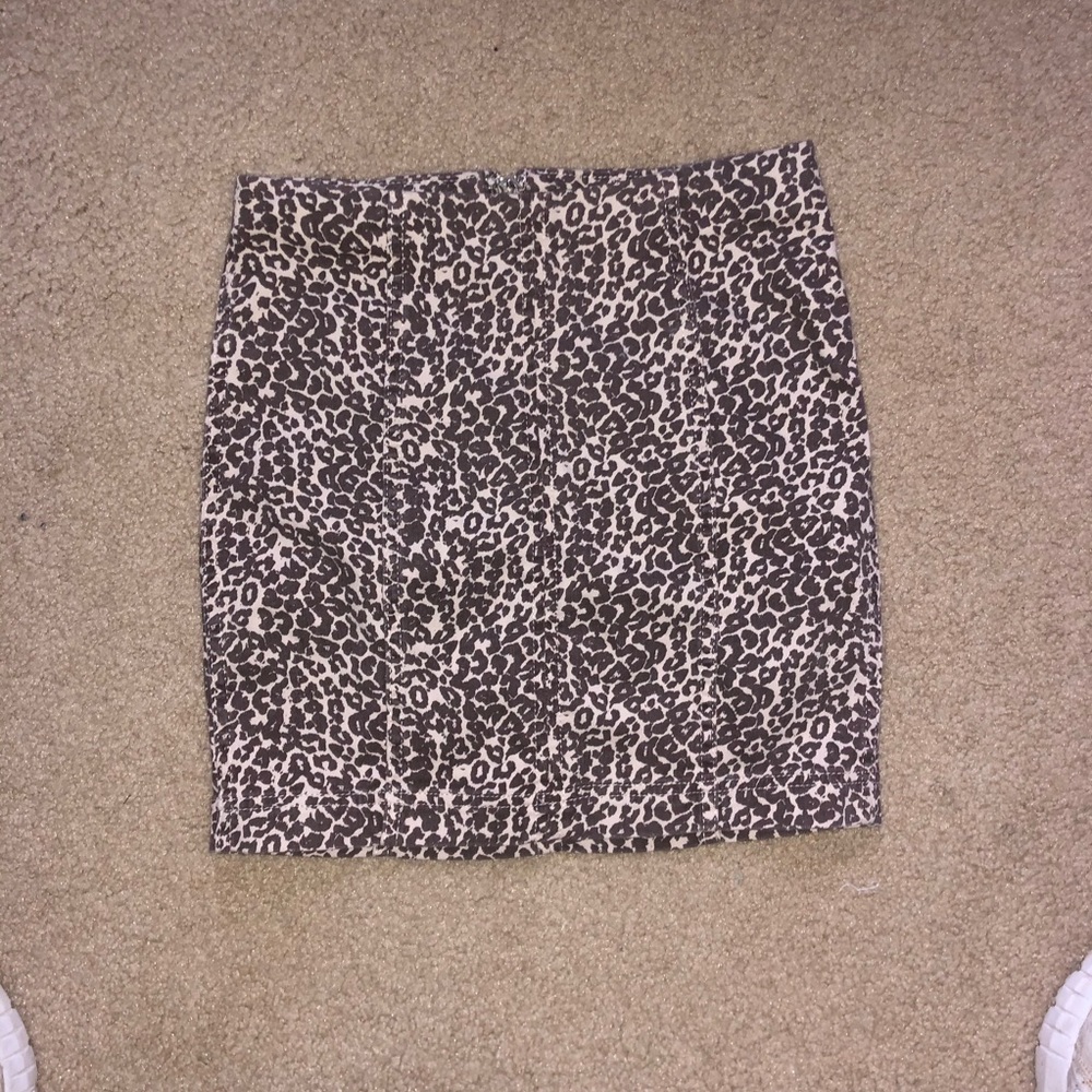 Free People Cheetah Skirt